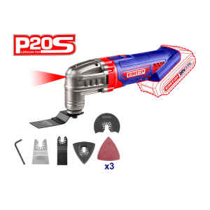 MULTIHERRAMIENTA INALAMBRICA OSCILATORIA, 20 VOLTIOS, DE 5000 A 20000 RPM, SIN BATERIA NI CARGADOR. EMTOP