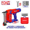 CLAVADORA INALAMBRICA 20V PARA APLICACIONES EN CONCRETO, LADRILLO, LAMINA DE 1MM Y MADERA. SIN BATERIA NI CARGADOR EMTOP