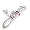 EXTENSION ELECTRICA BLANCA 4 METROS DE LARGO, CALIBRE 2X16 AWG. EMTOP