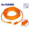 EXTENSION ELECTRICA NARANJA, DE 8 METROS, CALIBRE 2X16 AWG. EMTOP