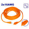 EXTENSION ELECTRICA NARANJA, DE 10 METROS, CALIBRE 2X16 AWG. EMTOP
