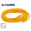 EXTENSION ELECTRICA AMARILLA, DE 6 METROS, CALIBRE 3X14 AWG. EMTOP