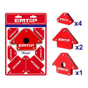 KIT DE 7 ESCUADRAS/SOPORTE MAGNETICOS PARA SOLDAR. MARCA EMTOP