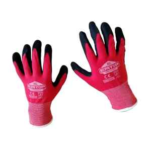 GUANTES TACTILES CON PALMA RECUBIERTA DE NITRILO , TALLA XL. MARCA EMTOP
