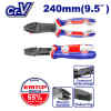 ALICATE COMBINADO 9.5 PULG, MATERIAL CR-V, REVESTIMIENTO DE TEFLON, MANGO TPR DE 3 COLORES AGARRE FUERTE, COMODO. EMTOP