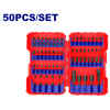 SET DE 50 PIEZAS DE IMPACTO, INCLUYE PUNTAS PHILLIPS, PLANAS, TORKS, COPAS Y SUJETADOR. MARCA EMTOP