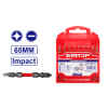JUEGO DE 10 PUNTAS P/DESTORNILLADOR DE IMPACTO, 2-1/2 PULG, 65 MM,PHILLIPS, PLANAS,CON IMAN, CAJA PLASTICA. EMTOP