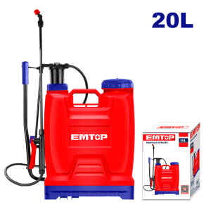 FUMIGADORA/PULVERIZADORA,20 LITROS,DE MOCHILA,PRESION 65 PSI,LANZA DE FIBRA,BOQUILLA AJUSTABLE DE CHORRO A NIEBLA.EMTOP