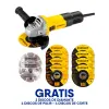 PULIDORA, 4-1/2 PULG, 750 WATTS, CON DISCOS 4 P/CORTAR, 4 P/PULIR, 2 DIAMANTADOS, SWITCH DESLIZANTE. STANLEY