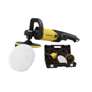 PULIDORA AUTOMOTRIZ, DE 7 PULGADAS, 1,300 WATTS CON MOPA Y CAJA PLASTICA. MARCA STANLEY