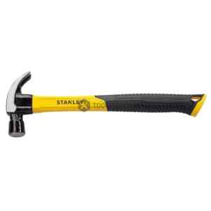 MARTILLO MANGO DE FIBRA DE VIDRIO, TIPO CURVO, 20 ONZAS PESO CABEZA, 568 GRAMOS. MARCA STANLEY