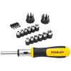 JUEGO DE 29 DESTORNILLADORES, CON RATCHET, PUNTAS Y COPAS. MARCA STANLEY