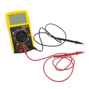 MULTIMETRO DIGITAL, 7 FUNCIONES, 20 RANGOS DE VOLTAJE. MARCA STANLEY