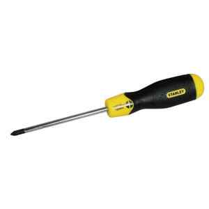 DESTORNILLADOR CUSHIONGRIP PUNTA ESTANDAR, ANCHO PUNTA 1/4 PULGADAS, 6MM, LARGO 6 PULG, 150MM. STANLEY
