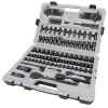 JUEGO DE 143 HERRAMIENTAS MECANICAS, COPAS, RATCHETS, LLAVES, EXTENSIONES, PUNTAS, ADAPTADORES. MARCA STANLEY
