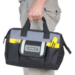 MALETA/BOLSO PARA HERRAMIENTAS, LARGO 12 PULGADAS, PROFUNDIDAD 5 PULGADAS, ALTURA 9 PULGADAS. MARCA STANLEY