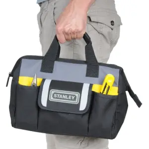 MALETA/BOLSO PARA HERRAMIENTAS, LARGO 12 PULGADAS, PROFUNDIDAD 5 PULGADAS, ALTURA 9 PULGADAS. MARCA STANLEY