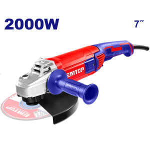 PULIDORA/ESMERILADORA 7 PULG, 2,000 WATTS, EJE 5/8 MARCA EMTOP