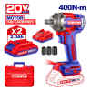 LLAVE DE IMPACTO INALAMBRICA DE 1/2, 20 VOLTIOS, BRUSHLESS, TORQUE 400NM, 3 VELOCIDADES. EMTOP