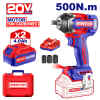 LLAVE DE IMPACTO INALAMBRICA DE 1/2, 20 VOLTIOS, MOTOR BRUSHLESS, TORQUE 500NM, 3 VELOCIDADES. EMTOP