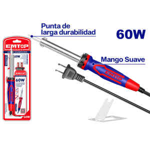 SOLDADORA MANUAL, DE 60 WATTS, TIPO CAUTIN. MARCA EMTOP