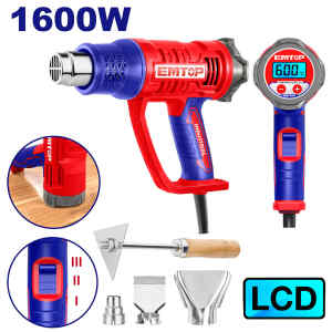 PISTOLA DE CALOR DIGITAL, 1,600 WATTS. MARCA EMTOP