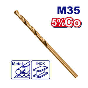 BROCA, METAL Y MADERA, 3/16 DE PULGADA, ACERO RAPIDO HSS CON ALEACION DE COBALTO. MARCA EMTOP