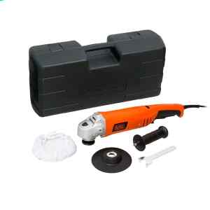 PULIDORA AUTOMOTRIZ, DE 7 PULGADAS, 1,300 WATTS, VELOCIDAD VARIABLE, CON MOPA Y CAJA PLASTICA. MARCA BLACK + DECKER