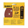 DISCO DE LIJA, 5 PULG, GRANO 120, TIPO VELCRO. MARCA DEWALT