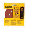 DISCO DE LIJA 5 PULG, GRANO 220, TIPO VELCRO. MARCA DEWALT
