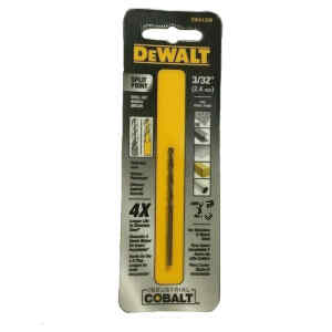 BROCA DE COBALTO, METAL Y MADERA, 3/32 X 4 X 6 PULG. MARCA DEWALT
