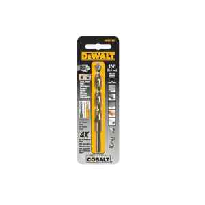BROCA DE COBALTO, METAL Y MADERA, 1/4 X 2 X 4 PULG. MARCA DEWALT