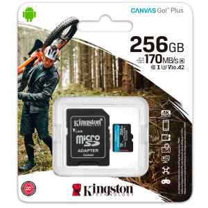 Kingston – Tarjeta de memoria flash (adaptador microSDXC a SD Incluido) – 256 GB