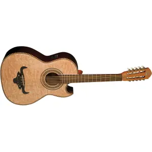 Bajo Quinto Electroacustico Oscar Schmidt Con Tapa De Arce Veteado Natural