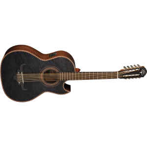 Bajo Quinto Electroacustico Oscar Schmidt Tapa Arce Bolsa Concierto Deluxe Negro