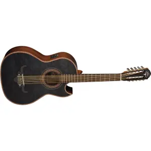 Bajo Quinto Electroacustico Oscar Schmidt Tapa Arce Bolsa Concierto Deluxe Negro