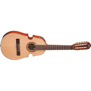 Guitarra Electroacustica Oscar Schmidt Cuatro De 10 Cuerdas C/Funda Natural