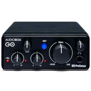 Interfaz AUDIOBOX GO, Audio USB 2×2 Preamplificador XMAX-L | PRESONUS