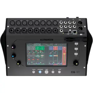 Consola Digital Compacta CQ18T, 16 Entradas Microfono/linea, Pantalla Tactil 7plg. | ALLEN/HEATH