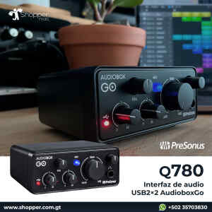 Interfaz AUDIOBOX GO, Audio USB 2×2 Preamplificador XMAX-L | PRESONUS