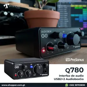 Interfaz AUDIOBOX GO, Audio USB 2×2 Preamplificador XMAX-L | PRESONUS