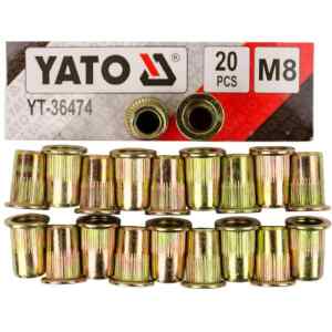 Remaches roscable m8 20 pzs YT-36474 | Yato