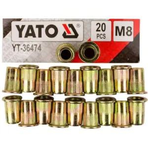 Remaches roscable m8 20 pzs YT-36474 | Yato