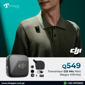DJI Mic Mini Transmisor Negro Infinito