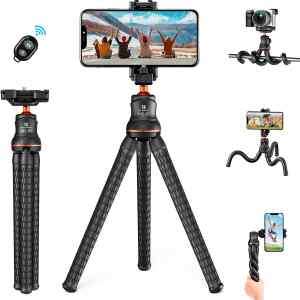 Mini Tripode Flexible MS-01 para Celular con Control Remoto Bluetooth | K&F CONCEPT