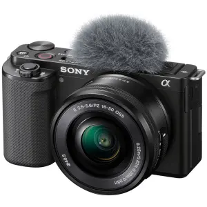 Camara ZV-E10 con lente intercambiable, Microfono y Sensor Exmor CMOS tipo APS-C, Video 4K | SONY