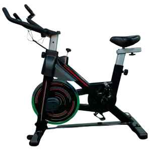 Bicicleta De Spining Active Color Negro Con Rojo