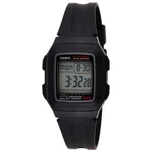 Reloj Digital F-201WA-1ADF, 5 Alarmas | CASIO