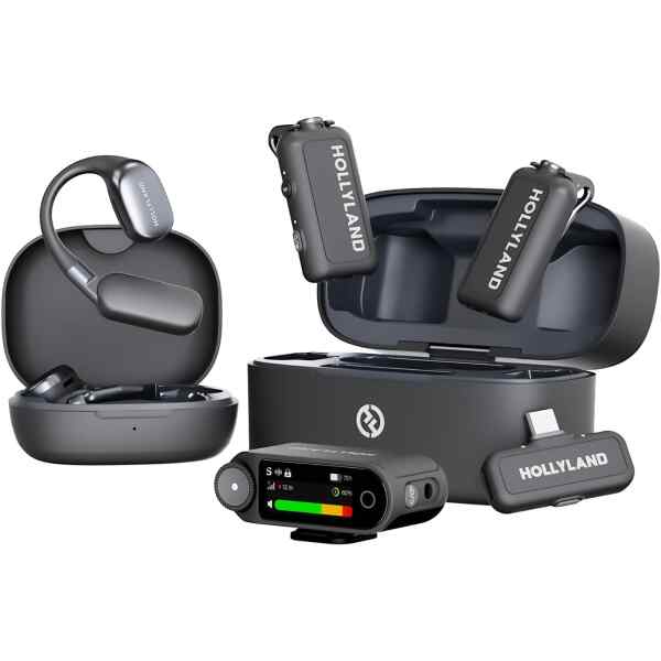 LARK MAX 2 Ultimate Combo, micrófono inalámbrico, iPhone y USB-C | Hollyland LARK MAX 2 Ultimate Combo, micrófono inalámbrico, iPhone y USB-C | Hollyland