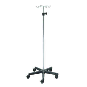 Atril con base Plastico de 5 rodos | ABM MEDICAL CARE